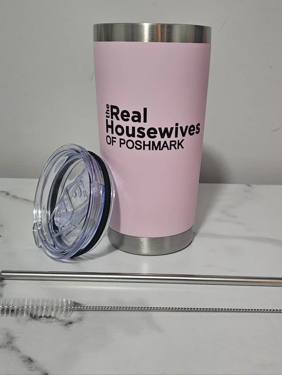 "The Real Housewives Of Poshmark" 20oz Tumbler w/ Lids & Straws- Pick 1 - Picture 3 of 13